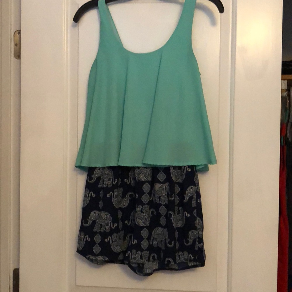 Romper with the cutest elephant details!